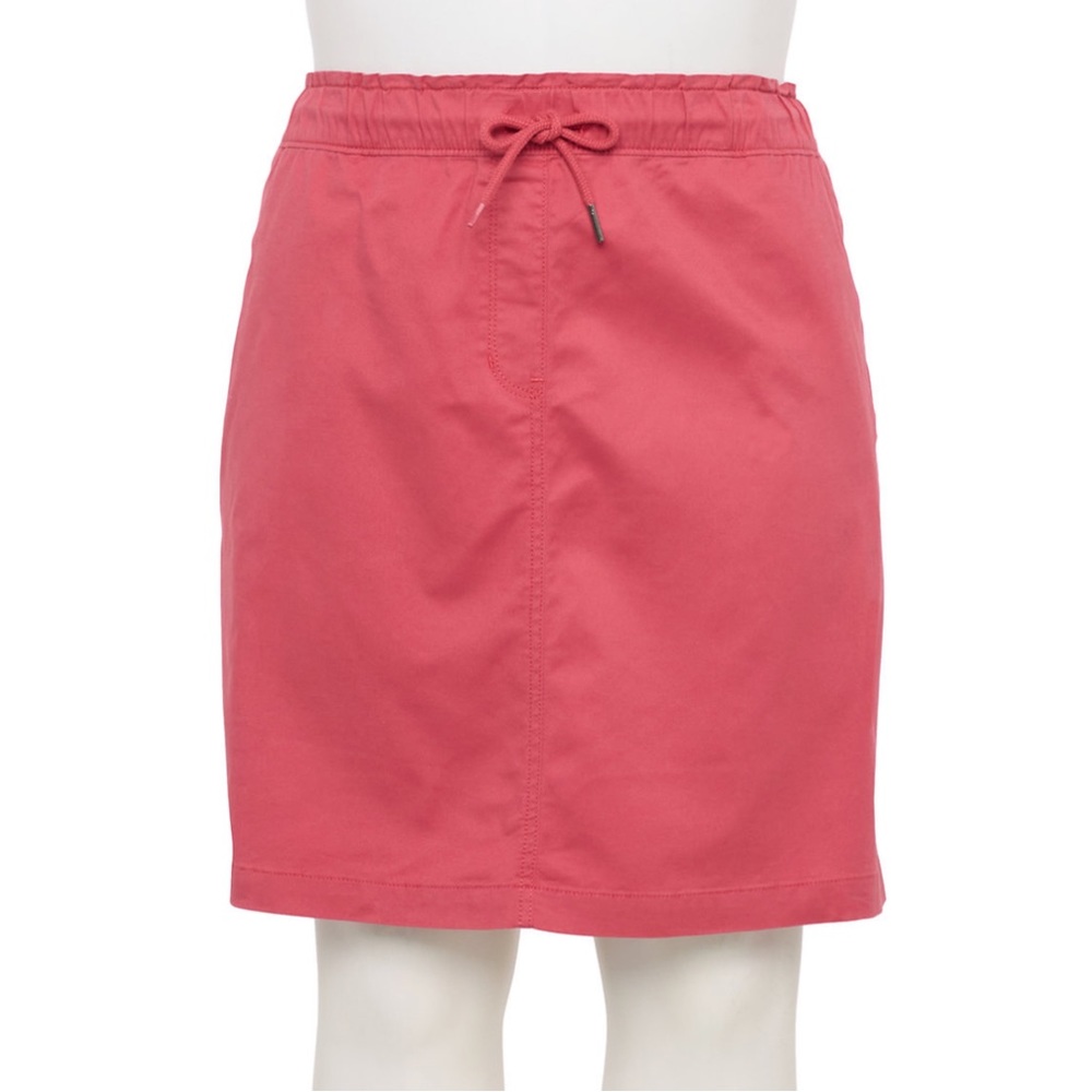 NWT Croft & Barrow Utility Skirt Pink Plus Size 4X